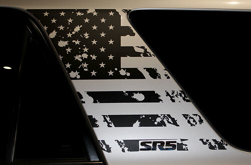 Vinyl Graphics Sticker Decal Wrap Kit for Toyota 4Runner 2010-17 PILLAR FLAG
