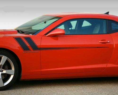2010 2011 2012 2013 2014 2015 Chevy Camaro Fender to Side Rally Stripes Stickers Decals