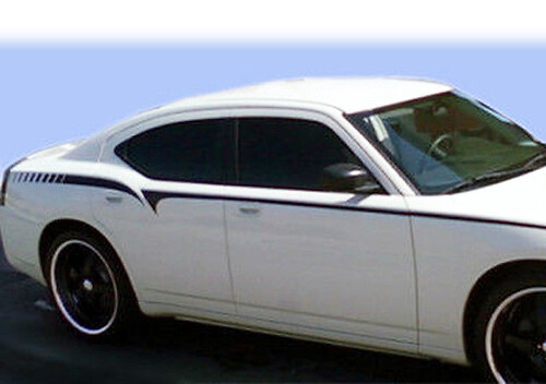 2006-2010 Dodge Charger Bodyline Accent Rally Racing Side Stripes Sport Stickers Decals
