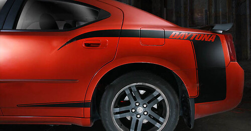 2006-2010 Dodge Charger DAYTONA Quarter Rear Panel Side C-Stripes kit Stickers Decals