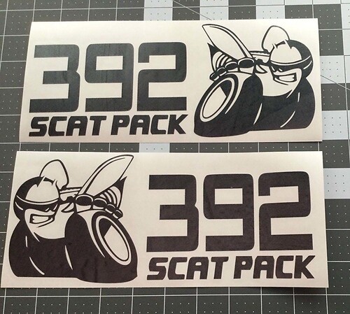 VINTAGE DODGE BOYS Scat Pack Sticker Super Bee Charger R/T 392 Scatpack
