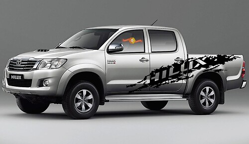2x large side Vinyl Decals graphics rally sticker Vinyl Decal Sticker for Toyota Hilux