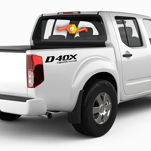 2X Nissan Frontier D40X Vinyl Both Side Stickers Decals 4x4 Graphics
