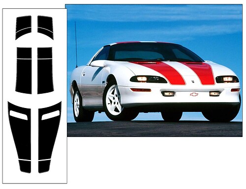 1993-97 CAMARO & Z28 COUPE RACING STRIPE - 30TH ANNIVERSARY