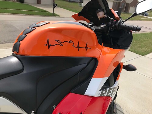 Motorcycle lover heart beat Motorcycle window Sticker Decal