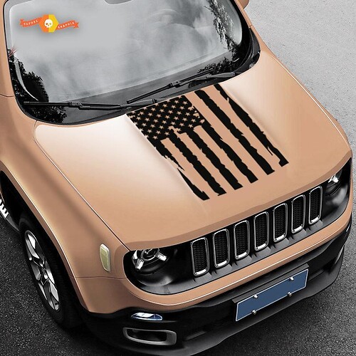 Jeep Renegade Flag Decal Jeep Sticker
