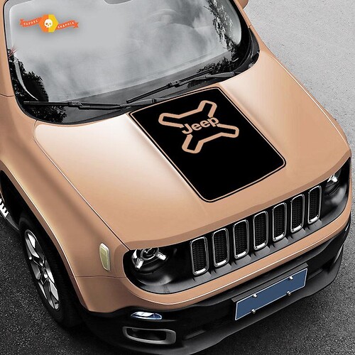 Jeep Renegade Hood Blackout Vinyl Sticker Decal
