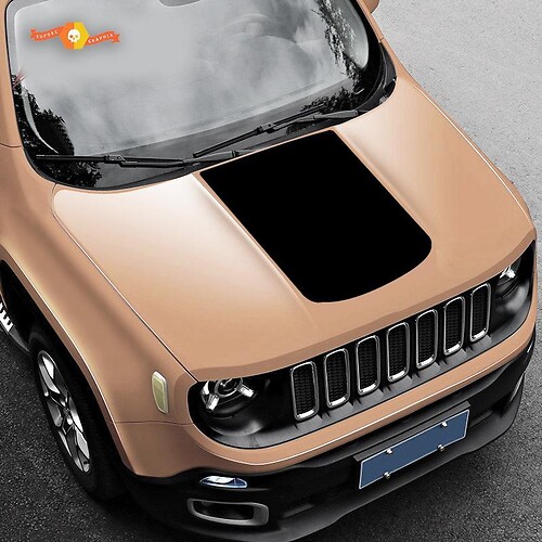 Jeep Renegade Hood Blackout Vinyl  Sticker Decal