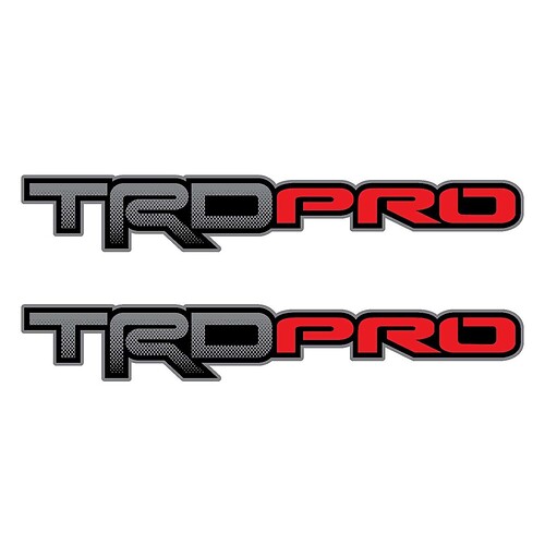 Set of 2: TRD PRO Toyota Tacoma Tundra pickup truck bedside full color Sticker Decal

