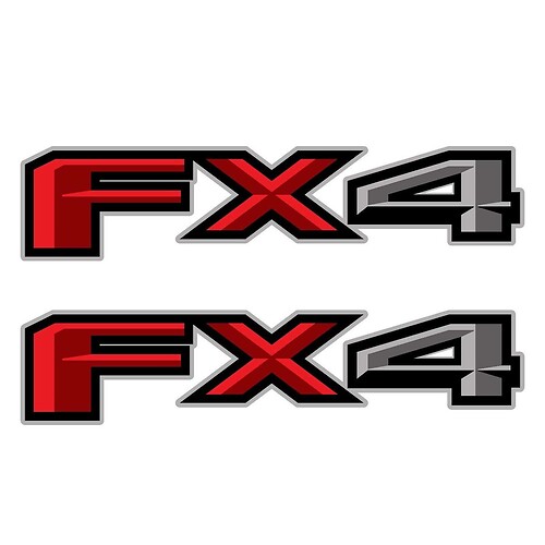 Set of 2: 2018 Ford F-150 FX4 off-road vinyl decal sticker pickup truck side bed