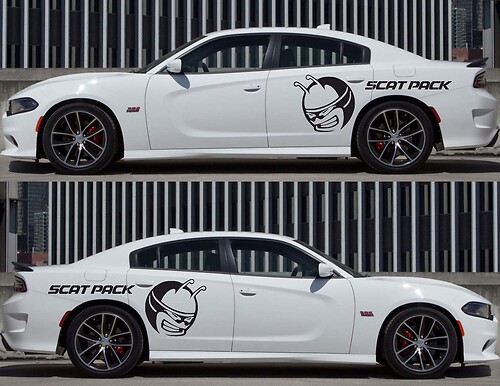2X Dodge Charger Scat Pack Quarter Panel Stickers Decals Vinyl Graphics 2011-2020 Scatpack Now