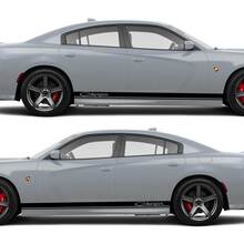 2X Dodge Charger Rocker Panel decals Stripe Vinyl Graphics Kit 4