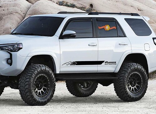 2x Toyota 4Runner 2016 side Vinyl Decals graphics rally sticker kit