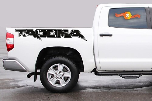 2X Toyota Tacoma bed side Vinyl Stickers Decals graphics rally stripe