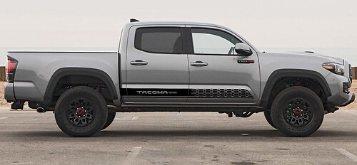 2x Toyota Tacoma 2016 Seitenschweller Vinyl  Grafik Rallye Aufkleber Kit