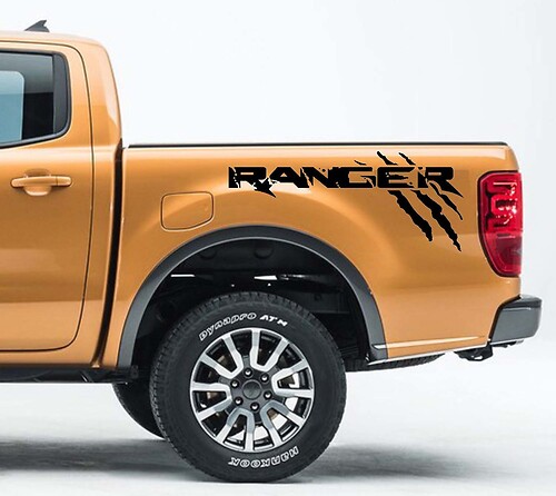 2x Ford Ranger Side Bed Sticker Decal Graphics Emblem Logo