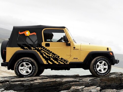 Jeep Wrangler (1999-2006) Custom Vinyl Wrap Kit - Wrangler Torn
