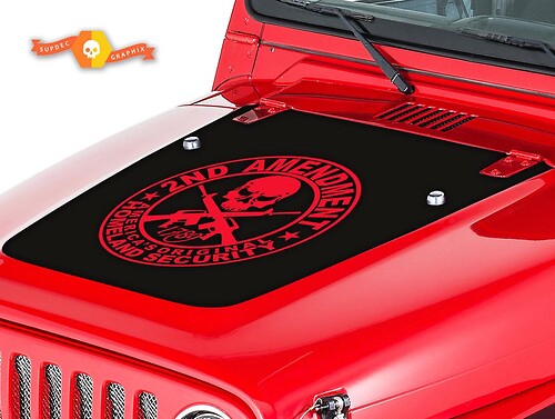 Jeep Wrangler (1999-2006) Custom Vinyl Hood Sticker Decal Kit - Amendment
