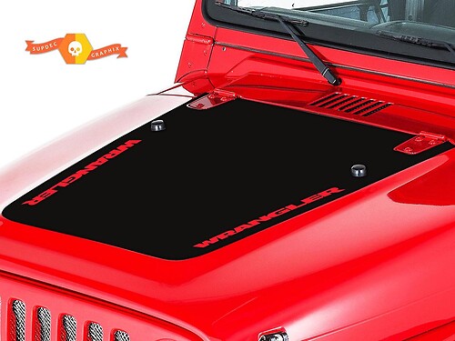 Jeep Wrangler (1999-2006) Custom Vinyl Hood Sticker Decal Kit - Wrangler