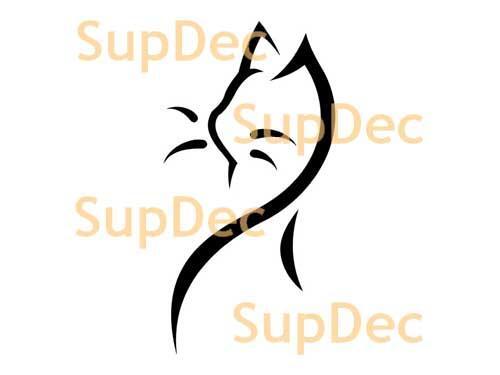 Cat Vinyl Art Wall  Window Bathroom Sticker Decal removable #9
