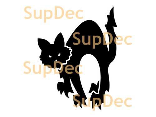 Cat Vinyl Art Wall  Window Bathroom Sticker Decal removable #10
