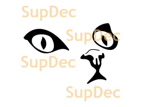 Cat Vinyl Art Wall  Window Bathroom Sticker Decal removable #12