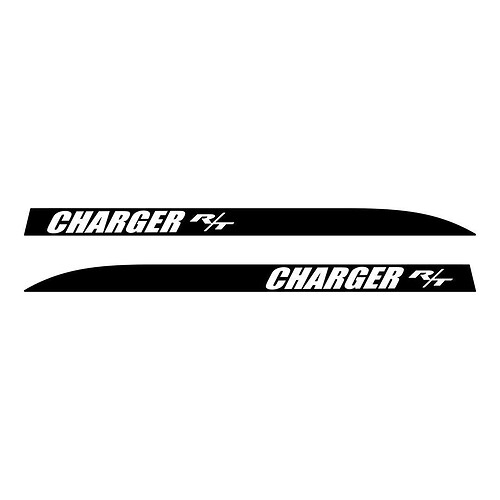 Dodge Charger R/T pre-cut rear quarter stripes Sticker Decal set 2006 2007 2008 2009 2010