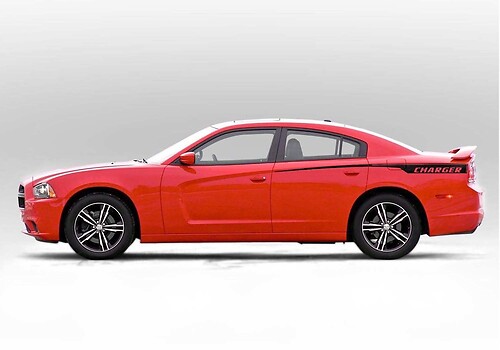 Quarter panel accent side stripes Sticker Decal set for Dodge Charger 2011 - 2014
