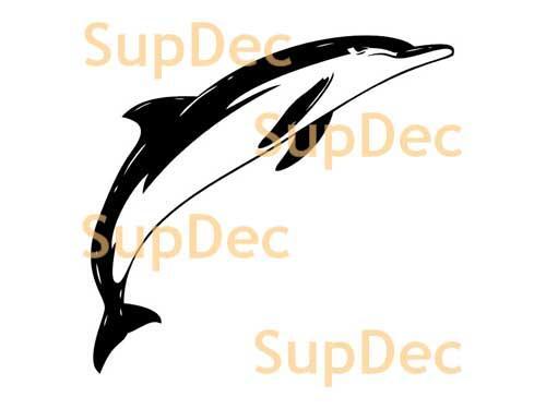 Dolphin Vinyl Art Wall  Window Bathroom Sticker Decal #3