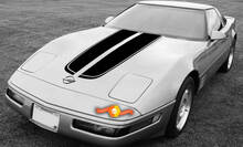 Chevrolet Corvette C4 Sport front hood racing stripes Sticker Decal pre-cut 1984 - 1996 2