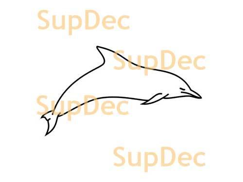 Dolphin Vinyl Art Wall  Window Bathroom Sticker Decal #4
