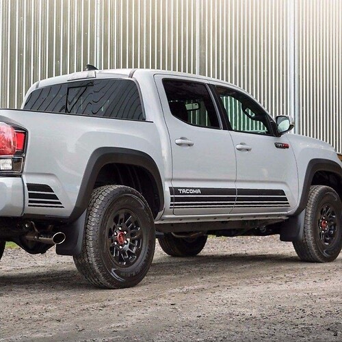 Toyota TACOMA 2016 Retro lines style graphics side  stripe Sticker Decal