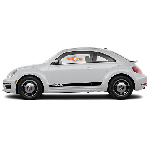 Volkswagen Beetle 2011-2018 Stripe Graphics Stickers Decals Bug porsche style