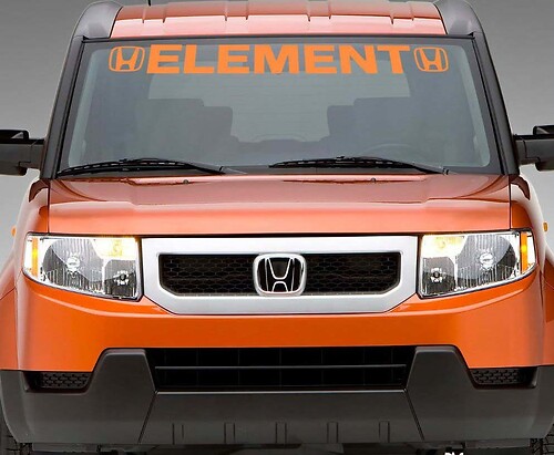 Element Honda Windshield Banner Car Sticker Decal Custom LetteringWindow Custom Vinyl Graphic