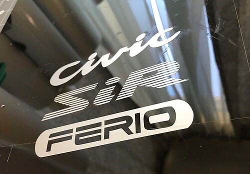 Honda Ferio Sir Eg7 Eg9 Sedan Sticker Decal Set Jdm Stance Oem Size