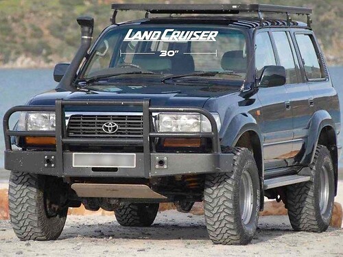 TOYOTA LAND CRUISER WINDSHIELD Sticker Decal FJ80 FJ70 FJ60 4x4 Car Suv
