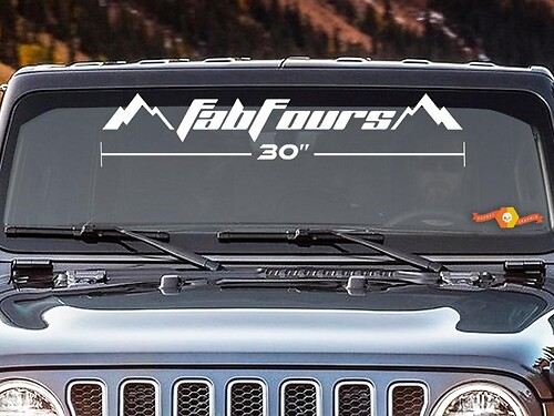 FAB FOURS WINDSHIELD Sticker Decal VINYL LETTERING - SELECT SIZE camioneta 4X4 Jeep Toyota
