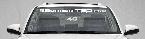 TOYOTA 4RUNNER TRD PRO WINDSHIELD Sticker Decal 4x4 Suv Truck