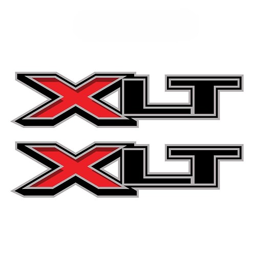 Set of 2: 2018 Ford F-150, F-250 XLT vinil decal adesivo caminhonete lateral
