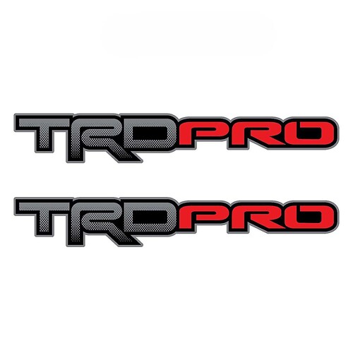 Set of 2: TRD PRO Toyota Tacoma Tundra pickup  truck bedside full color Sticker Decal
