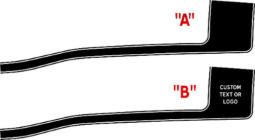 2008 & Up Dodge Challenger  Mopar 14' Style Stripe Sticker Decal Kit