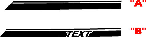 2008 & Up Dodge Challenger Upper Pinstripe Accent Side Stripe Kit