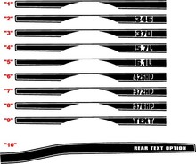 R/t Style Full Length Lower Bodyline Side Stripe Kit Vinyl Decal Sticker for Dodge Challenger 2