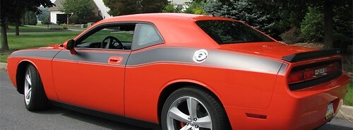 Full Length Upper Bodyline Side Stripe Kit Vinyl Decal Sticker for Dodge Challenger