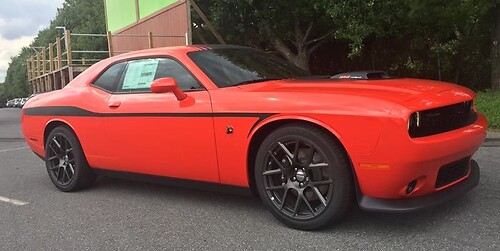 2008 & Up Dodge Challenger Devil Tail Lower Bodyline Side Stripe Kit