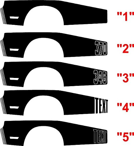 2008 & Up Dodge Challenger Billboard Side Stripe Kit