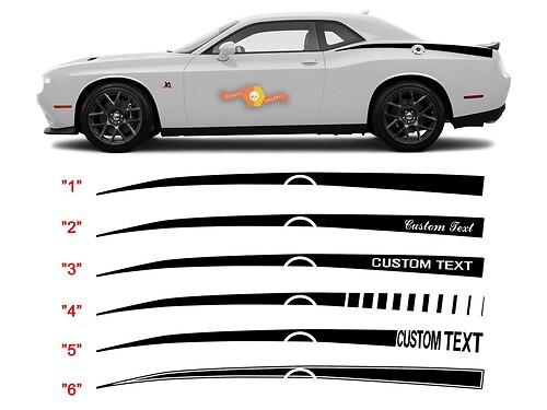 2008 - 2020 Challenger Rear Panel Q.P. Stinger Stripe Kits
