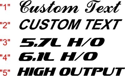 2008 & Up Dodge Challenger Spoiler Sticker Decal Kit