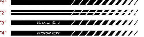 2008 & Up Challenger Strobe Style Rocker  Panel Stripe Kits