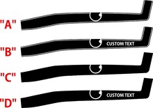 Full Upper Side/Truck Stripe Sticker Decal Kit Vinyl Decal Sticker for Dodge Challenger 3